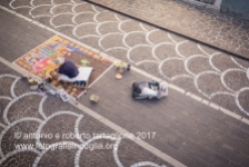 13 agosto 2016, per le strade di Tolve i "Madonnari" allestiscono le loro opere